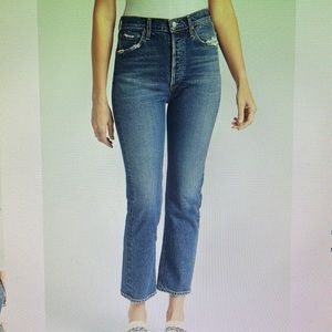 Agolde Riley crop in color haven